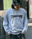 【SALE/18%OFF】VENCE share style MENs THRASHER スラッシャー ロゴスウェット ヴァンス エクスチェンジ トップス スウェット・トレーナー ホワイト グレー ブラック【送料無料】