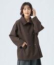 BEAMS HEART WOMEN ミドル スタンド コート ビームス ハート ジャケット・アウター その他のジャケット・アウター ブラック ブラウン【送料無料】