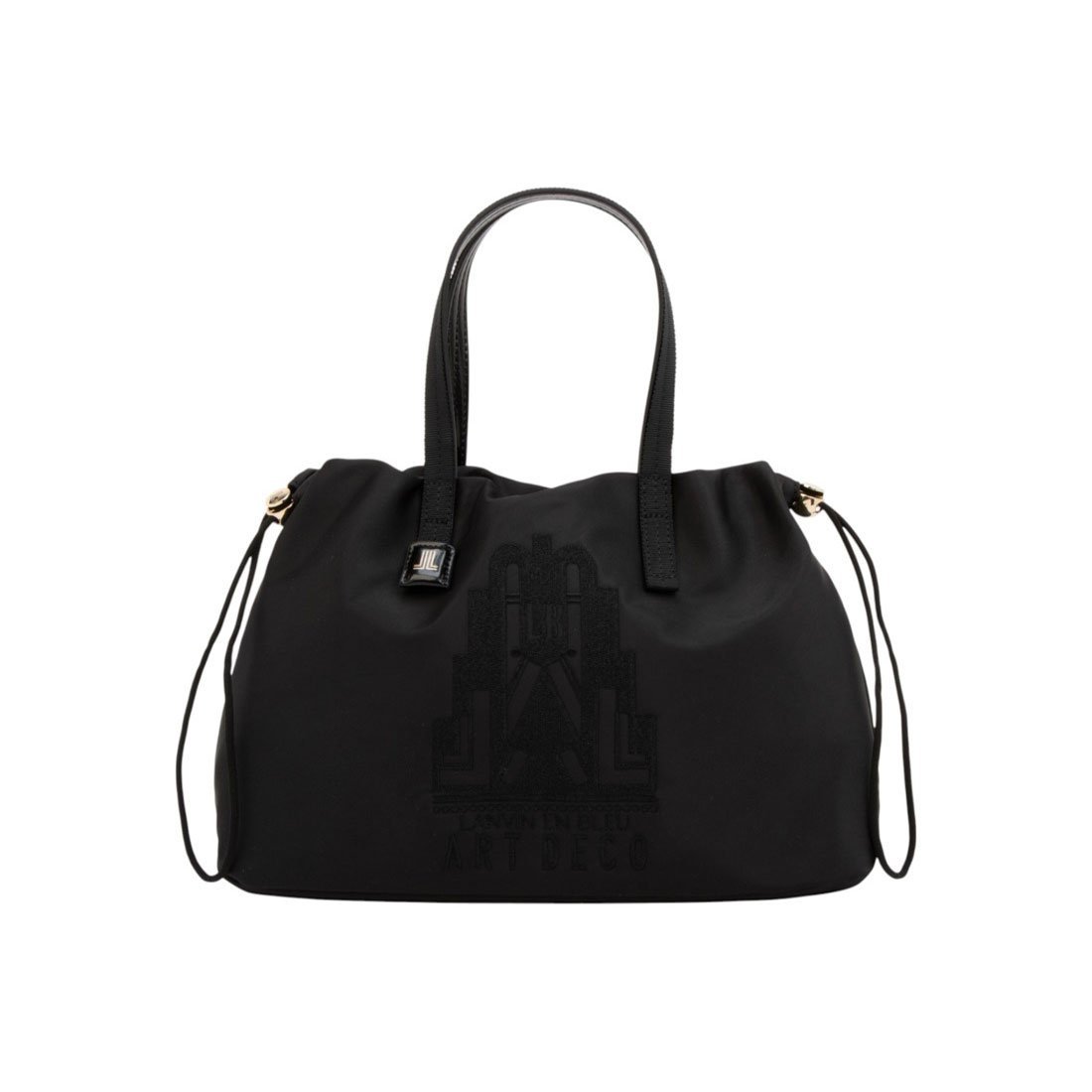 LANVIN en Bleu ランバン オン ブルー LANVIN en Bleu デコレ 2WAYハンドバッグ クイーポ バッグ ショルダーバッグ ブラック【送料無料】