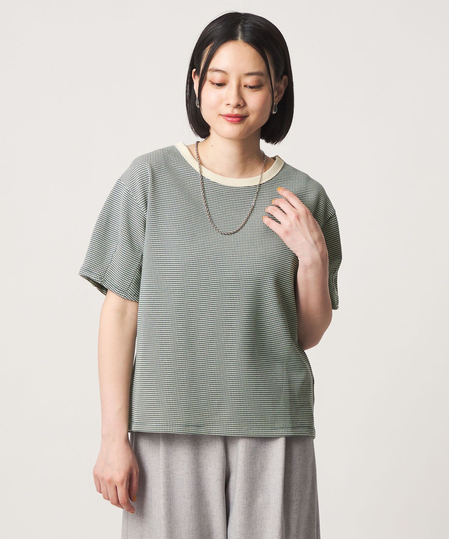 a day in the life ワッフルボーダー タックスリーブTシャツ ＜A DAY IN THE LIFE＞ ユナイテッドアローズ アウトレット トップス カットソー・Tシャツ グレー ネイビー ブルー stylife-15641136 Rakuten Fashion サンプル画像3