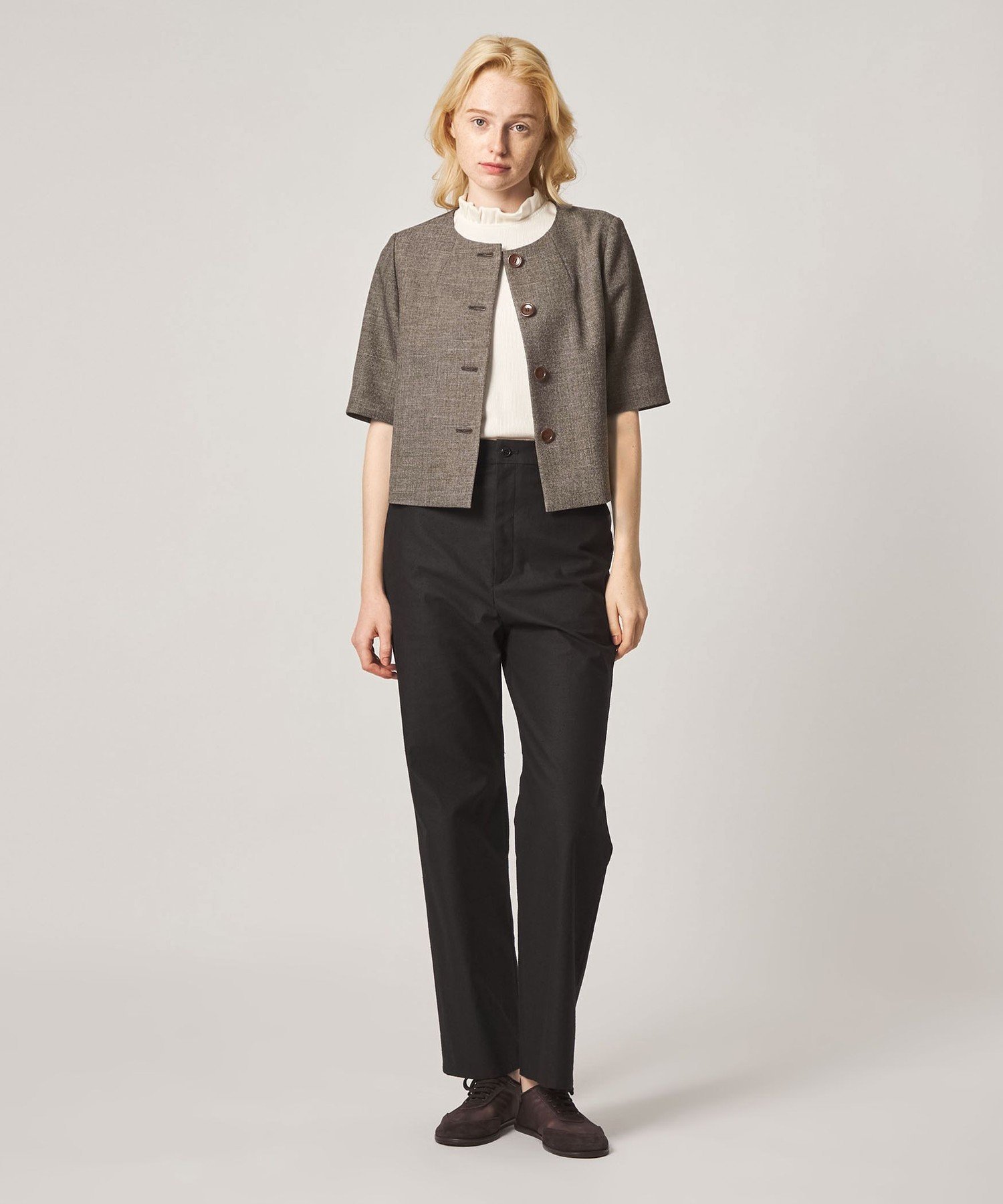Steven Alan ＜Steven Alan＞ショートスリーブ ジャケット ビューティー＆ユース ユナイテッドアローズ トップス シャツ・ブラウス ブラック
