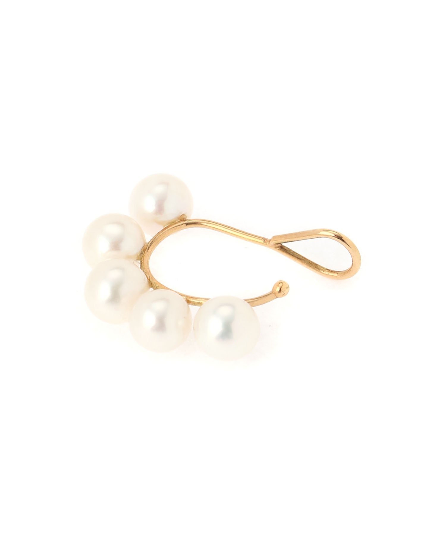 SASKIA DIEZ (W)EARCUFF 5 PEARLS 750AU FW PEARL タトラスコンセプトストア アクセサリー・腕時計 イヤリング・イヤーカフ ゴールド【送料無料】