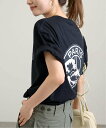 EDIFICE 洋服（メンズ） Paris Saint-Germain 【Paris Saint-Germain】エンブレムプリント Tシャツ Mt.Fuji エディフィス トップス カットソー・Tシャツ ブラック ホワイト【送料無料】