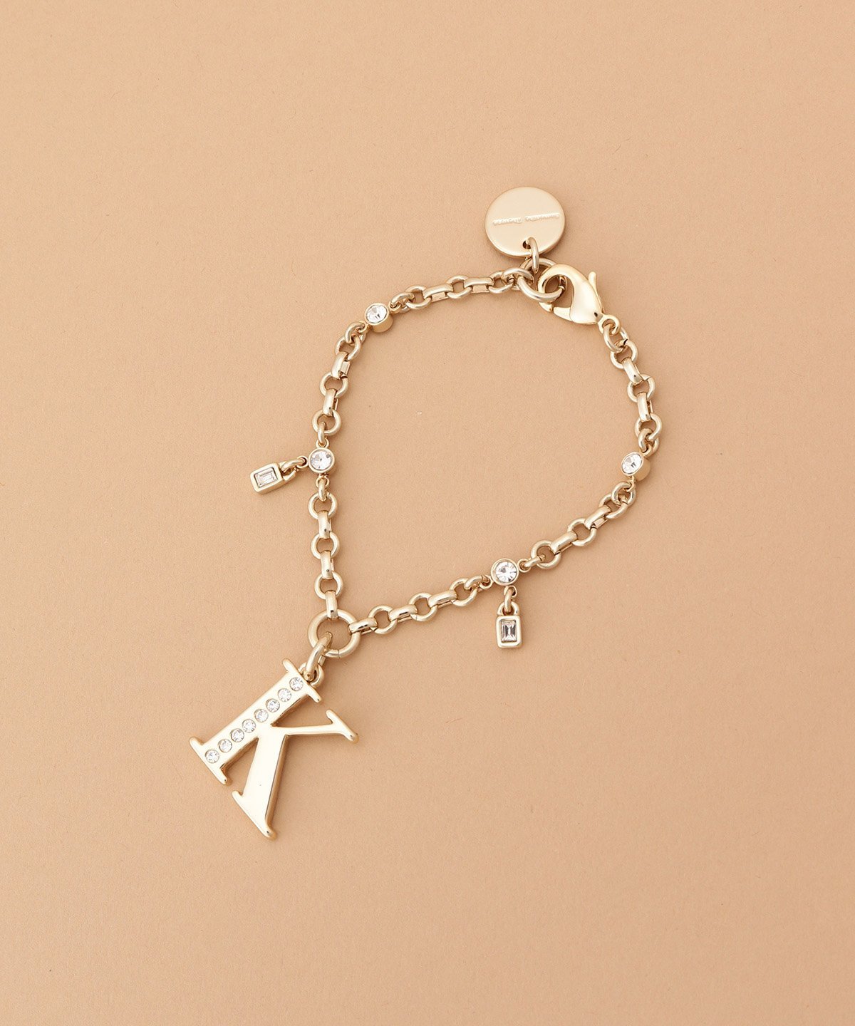 Samantha Thavasa ビジューシンプルイニシャルバッグチャーム(K) サマンサタバサ ファッション雑貨 チャーム・キーチェーン ゴールド【送料無料】