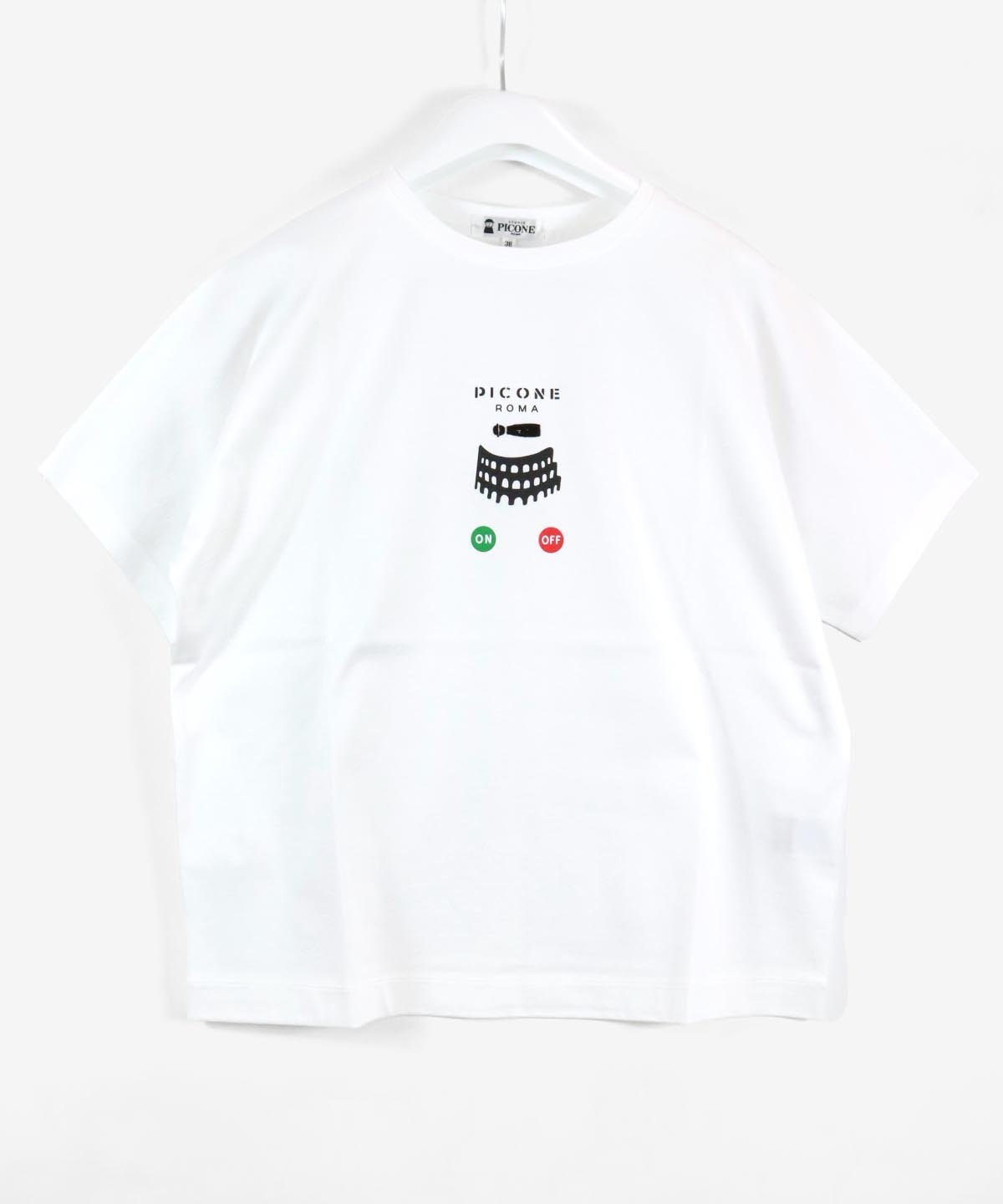 【SALE／40%OFF】STUDIO PICONE コットン100%冷感プルオーバー スタジオピッコーネ トップス カットソー・Tシャツ ブラック ホワイト【送料無料】