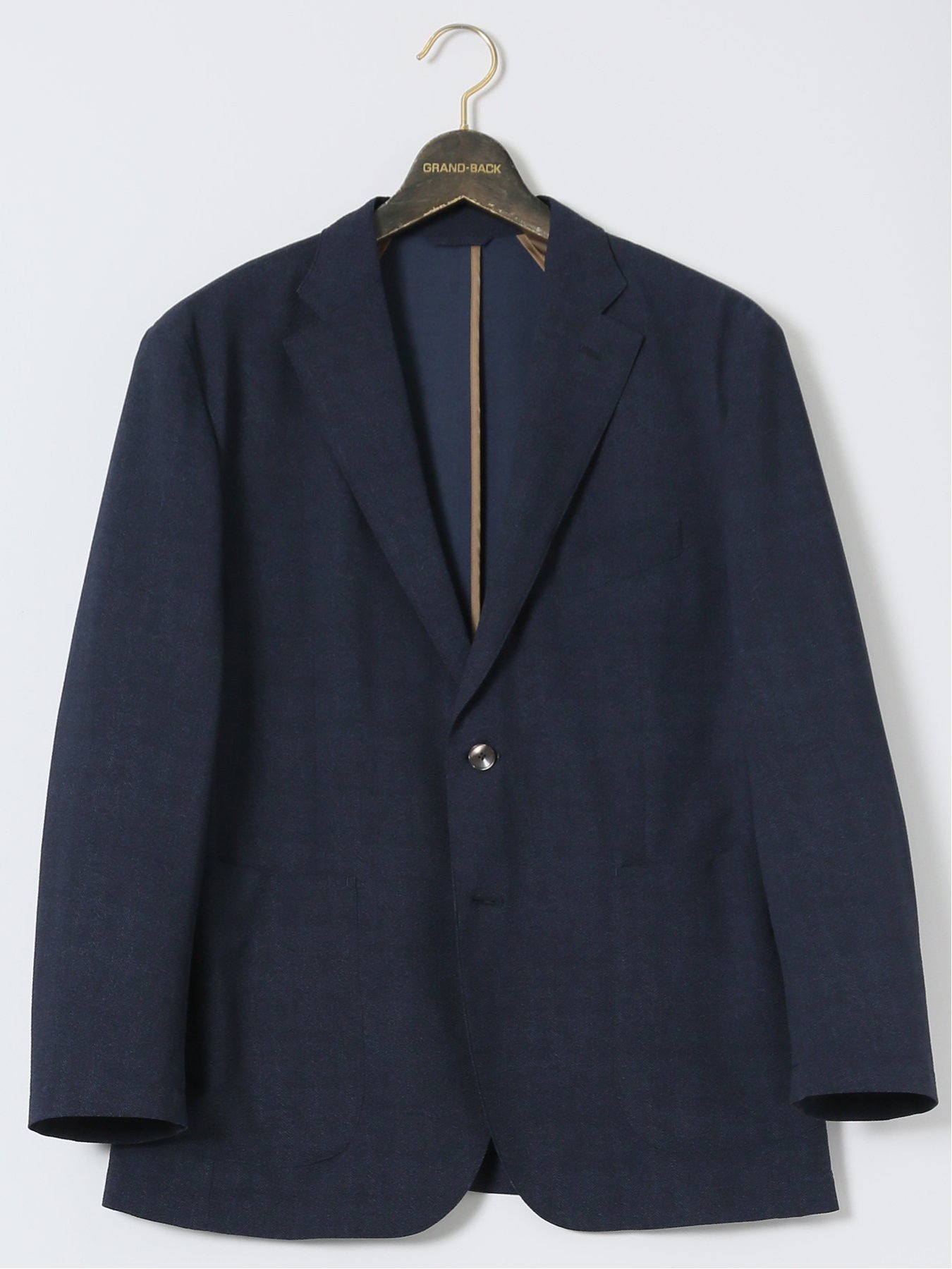 GRAND-BACK 【大きいサイズ】グランバック/GRAND-BACK ストレッチ クールマックス 2ボタンジャケット 【25SS】 メンズ セットアップ ジャケット ビジネス カジュアル アウター ライトアウター 通勤 仕事 タカキュー ジャケット・アウター テーラードジャケット・【送料無料】