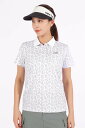 New Balance Golf レオパード柄 接触冷感 半袖 ポロシャツ (WOMENS) ニューバランスゴルフ トップス ポロシャツ ブラック ホワイト【送料無料】(4)