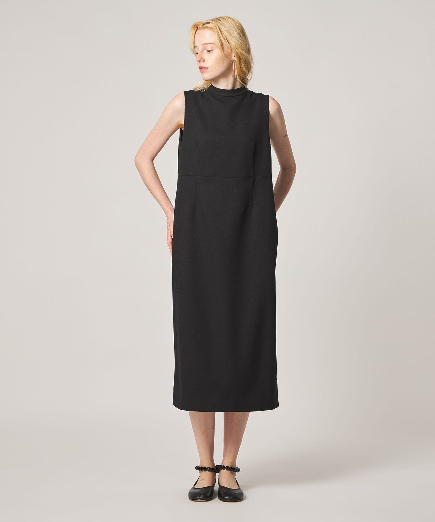 Steven Alan ＜Steven Alan＞バック ホルターネック ノースリーブ ワンピース ビューティー＆ユース ユナイテッドアローズ ワンピース・ドレス ワンピース ブラック