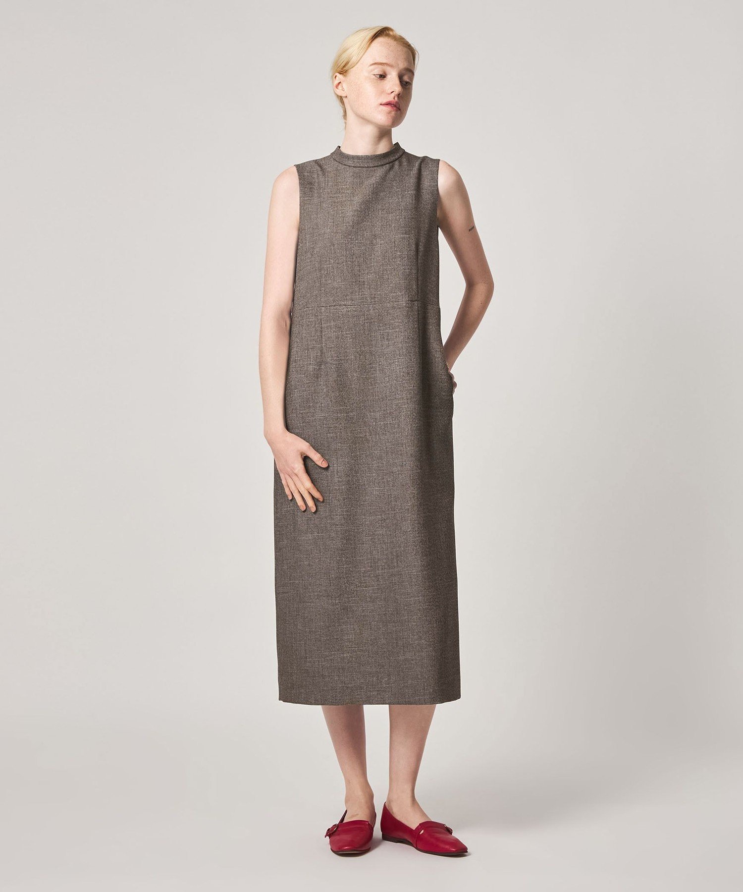 Steven Alan ＜Steven Alan＞バック ホルターネック ノースリーブ ワンピース ビューティー＆ユース ユナイテッドアローズ ワンピース・ドレス ワンピース ブラック