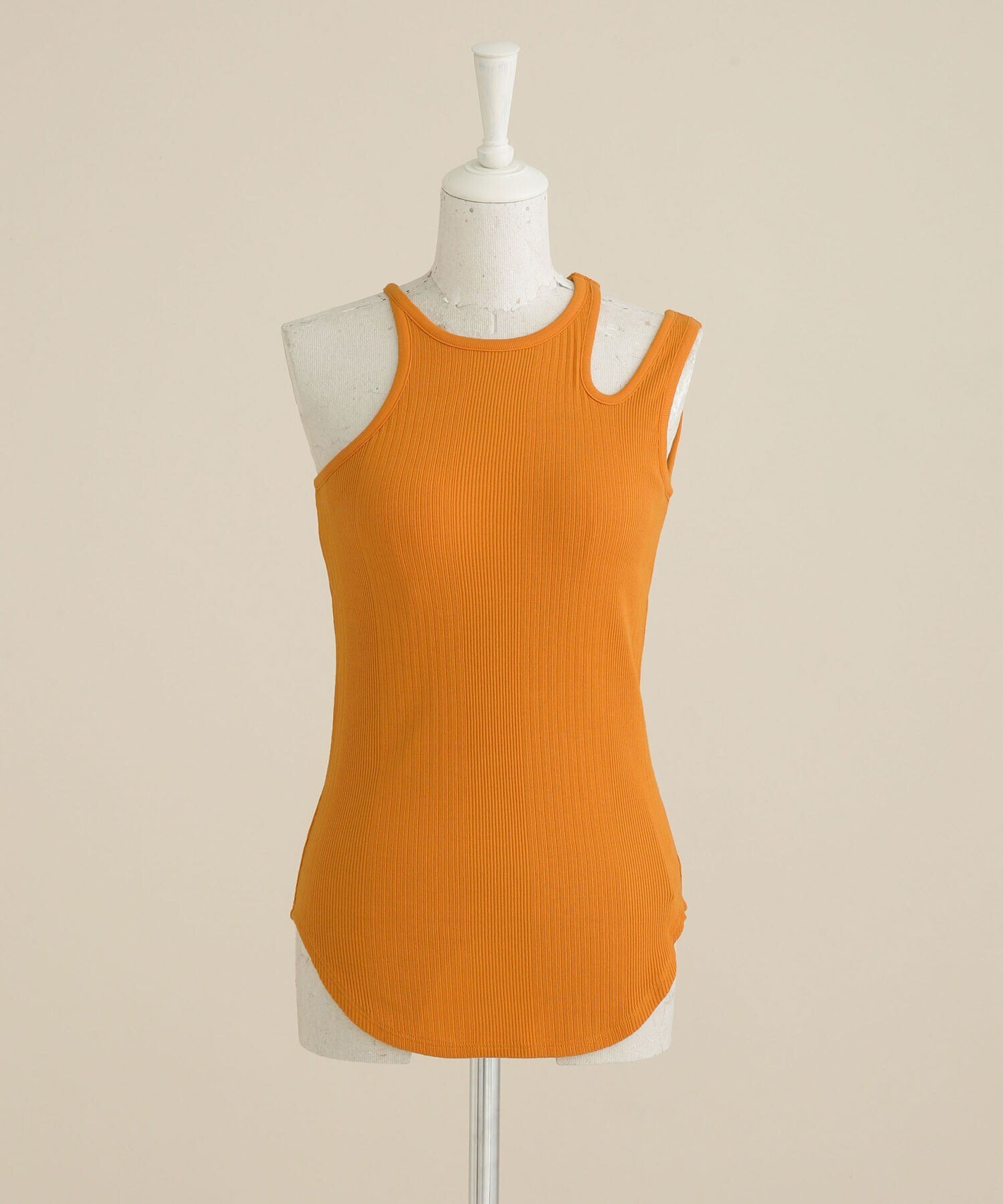 【SALE／40%OFF】NANO universe casa fline/ランダムリブ変形タンクトップス ナノユニバース トップス カットソー・Tシャツ オレンジ グレー ホワイト【送料無料】のサムネイル