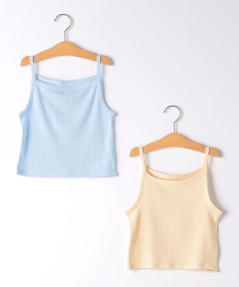 【SALE／70%OFF】UNITED ARROWS green label relaxing GLR キャミソールセット 100cm-130cm ユナイテッドアローズ アウトレット トップス キャミソール ブルー グリーン パープルのサムネイル