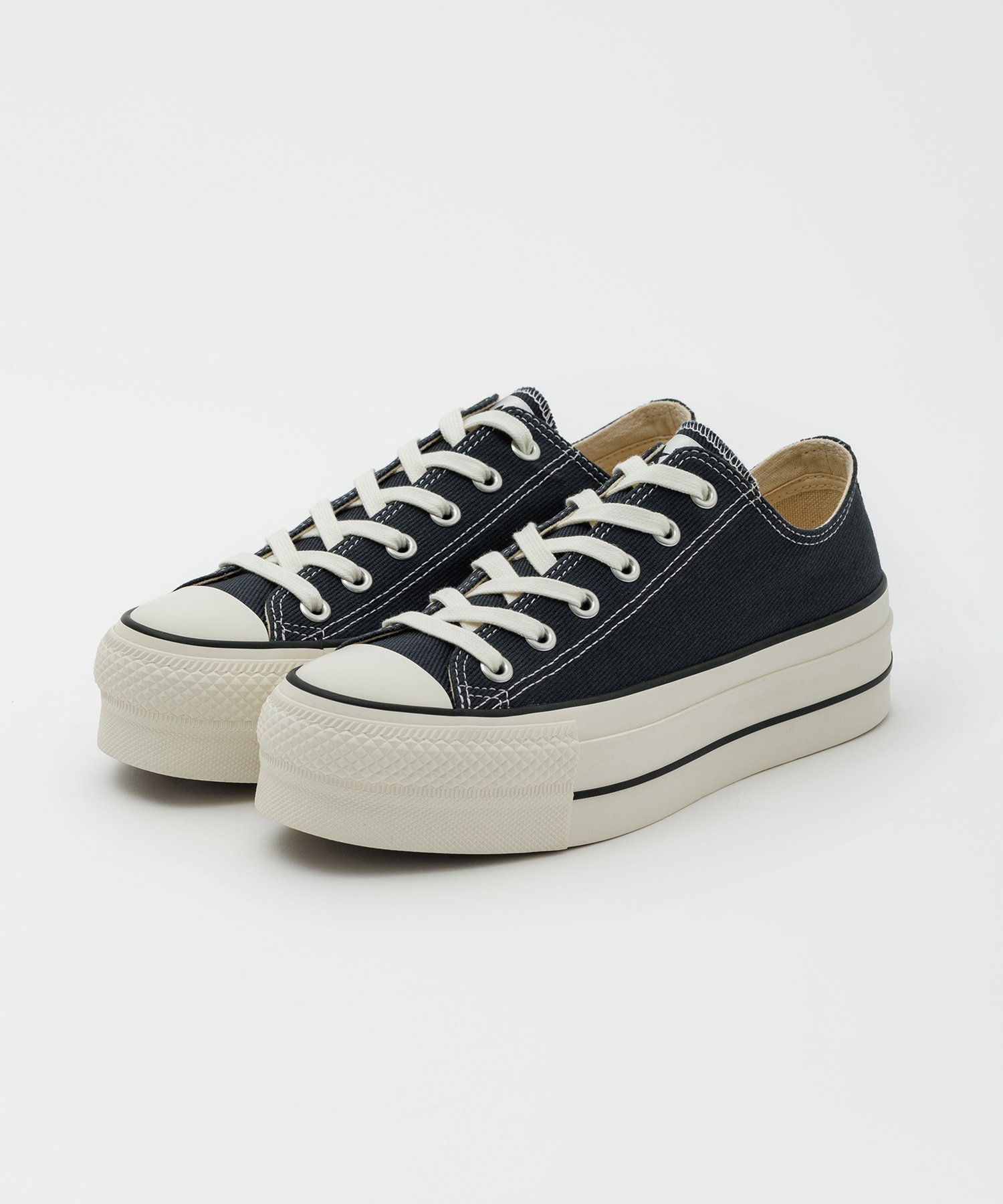 BIOTOP MEN【CONVERSE for BIOTOP】 ALL STAR (R) LIFTED OX / BT アダムエロペ シューズ・靴 スニーカー ブラック【送料無料】
