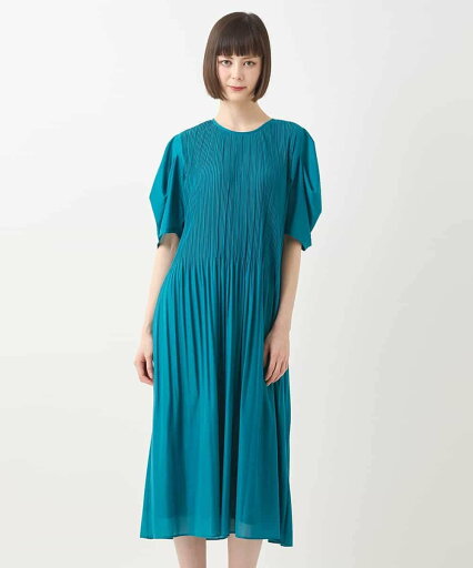 HIROKO BIS 【接触冷感】ランダムプリーツワンピース /洗える ヒロコ ビス ワンピース・ドレス ワンピース ブラック グリーン【送料無料】 HIROKO BIS 【接触冷感】ランダムプリーツワンピース /洗える ヒロコ ビス ワンピース・ドレス ワンピース ブラック グリーン【送料無料】