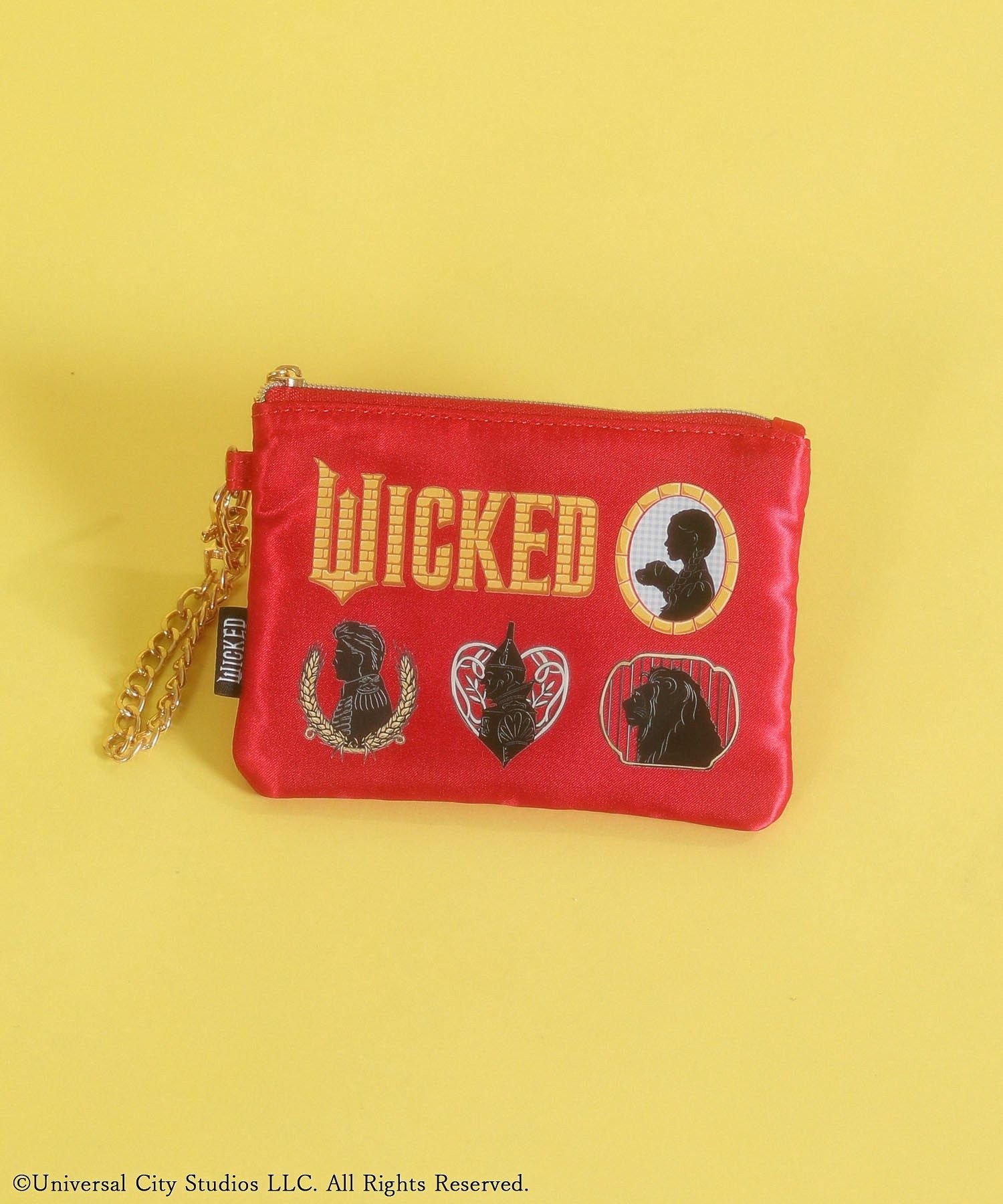 WICKED アートポーチチャーム グリーンパークス 財布・ポーチ・ケース ポーチ グリーン レッド シルバー パープル