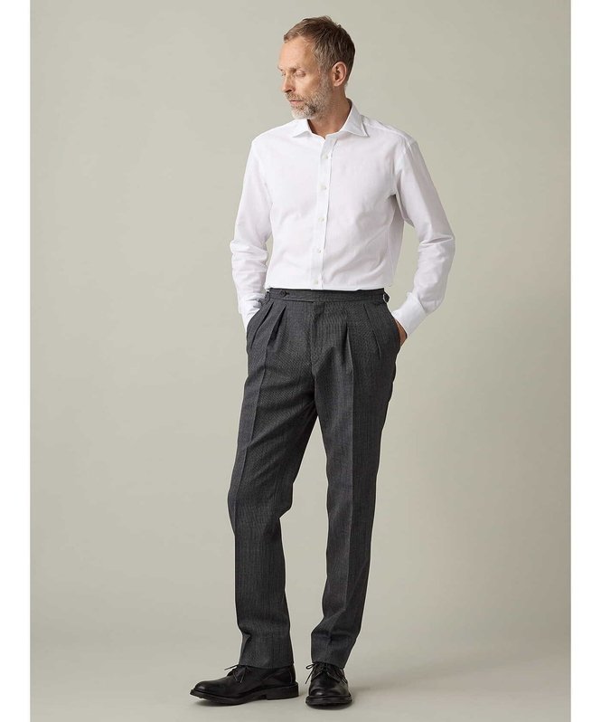 Aquascutum MEN 【UK Traditional】Voile Shirt アクアスキュータム トップス シャツ・ブラウス ホワイト【送料無料】