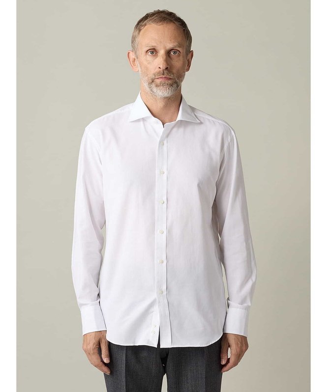 Aquascutum MEN 【UK Traditional】Voile Shirt アクアスキュータム トップス シャツ・ブラウス ホワイト【送料無料】