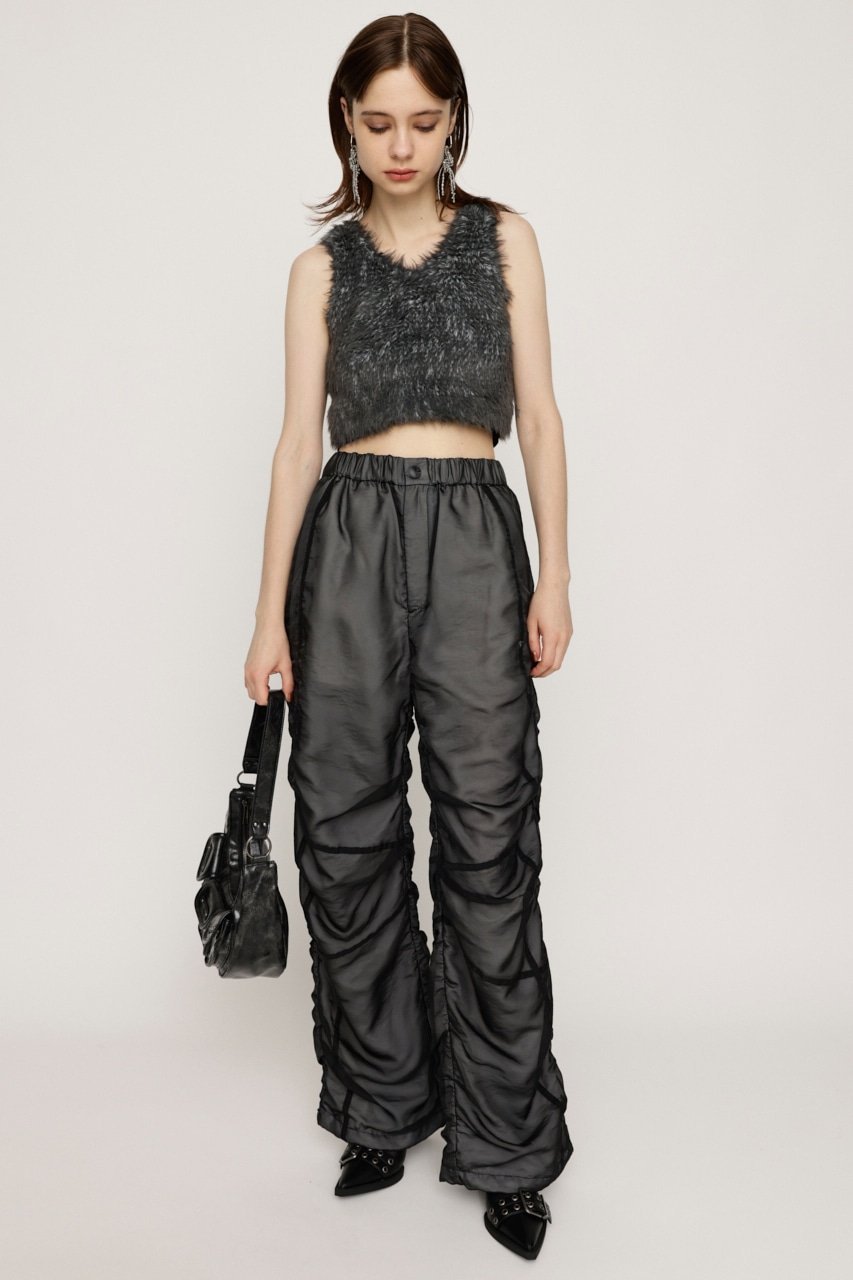 SLY SHEER LAYERED パンツ スライ パンツ その他のパンツ ホワイト ブラック