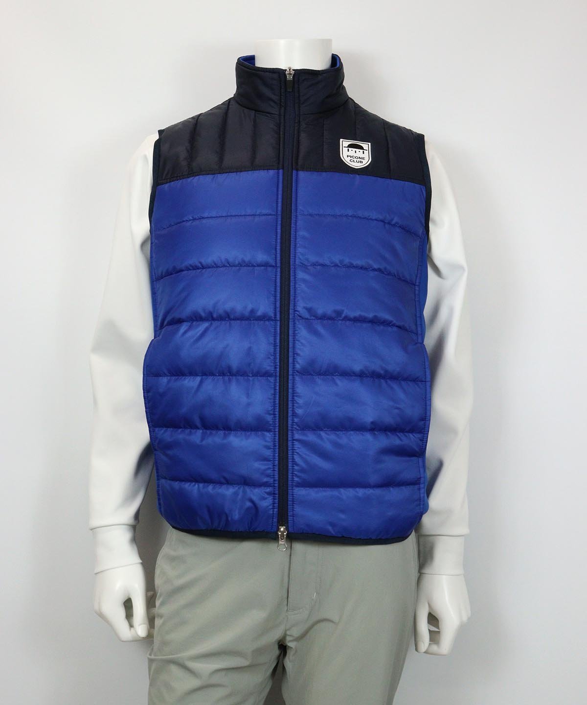 【SALE／40%OFF】Picone Club 【メンズ】キルト中綿切替ベスト ピッコーネクラブ トップス ベスト・ジレ ベージュ ブルー ネイビー【送料無料】