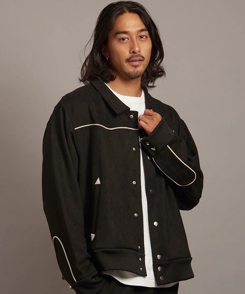 GA SUEDE COWBOY JKT(MENS) ジャックローズ トップス シャツ・ブラウス ブラック ブラウン
