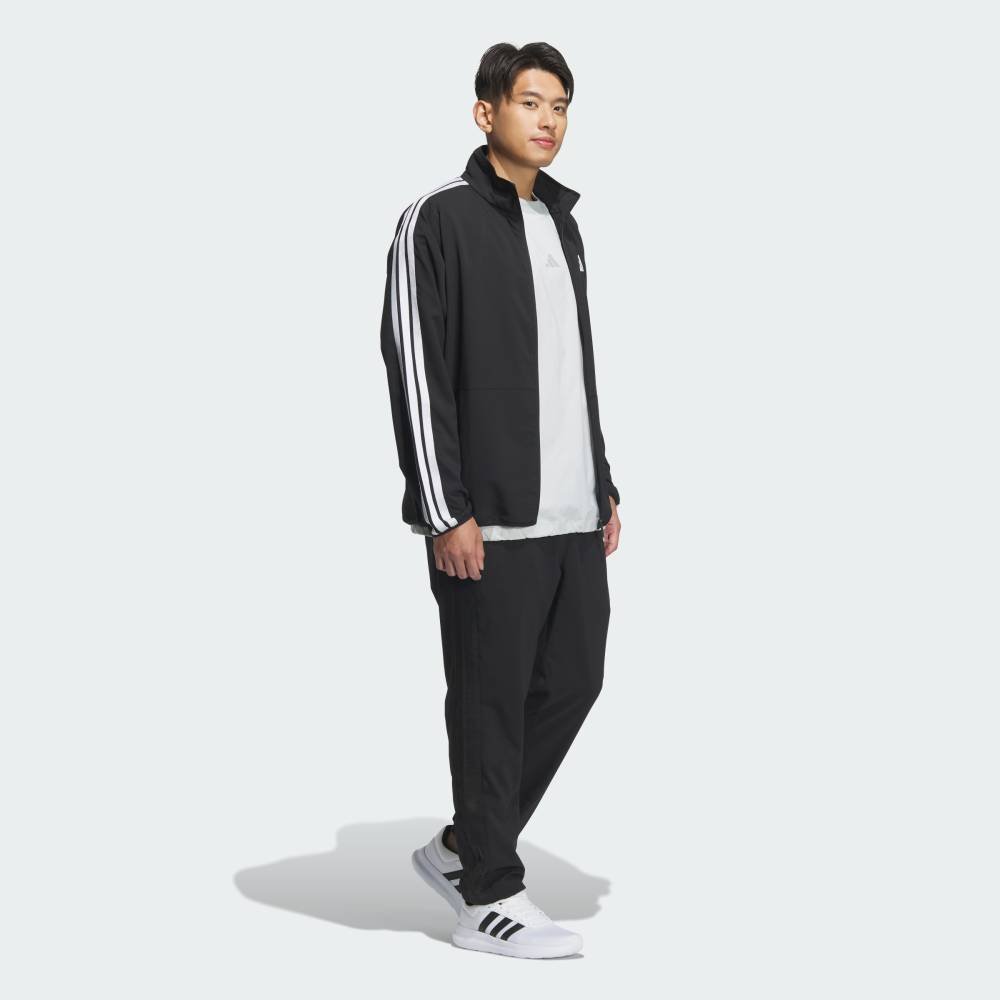 【SALE／20%OFF】adidas 【公式】アディダス adidas スリーストライプス レギュラーフィット ライトウーブントラックトップ アディダス トップス その他のトップス ブラック【送料無料】