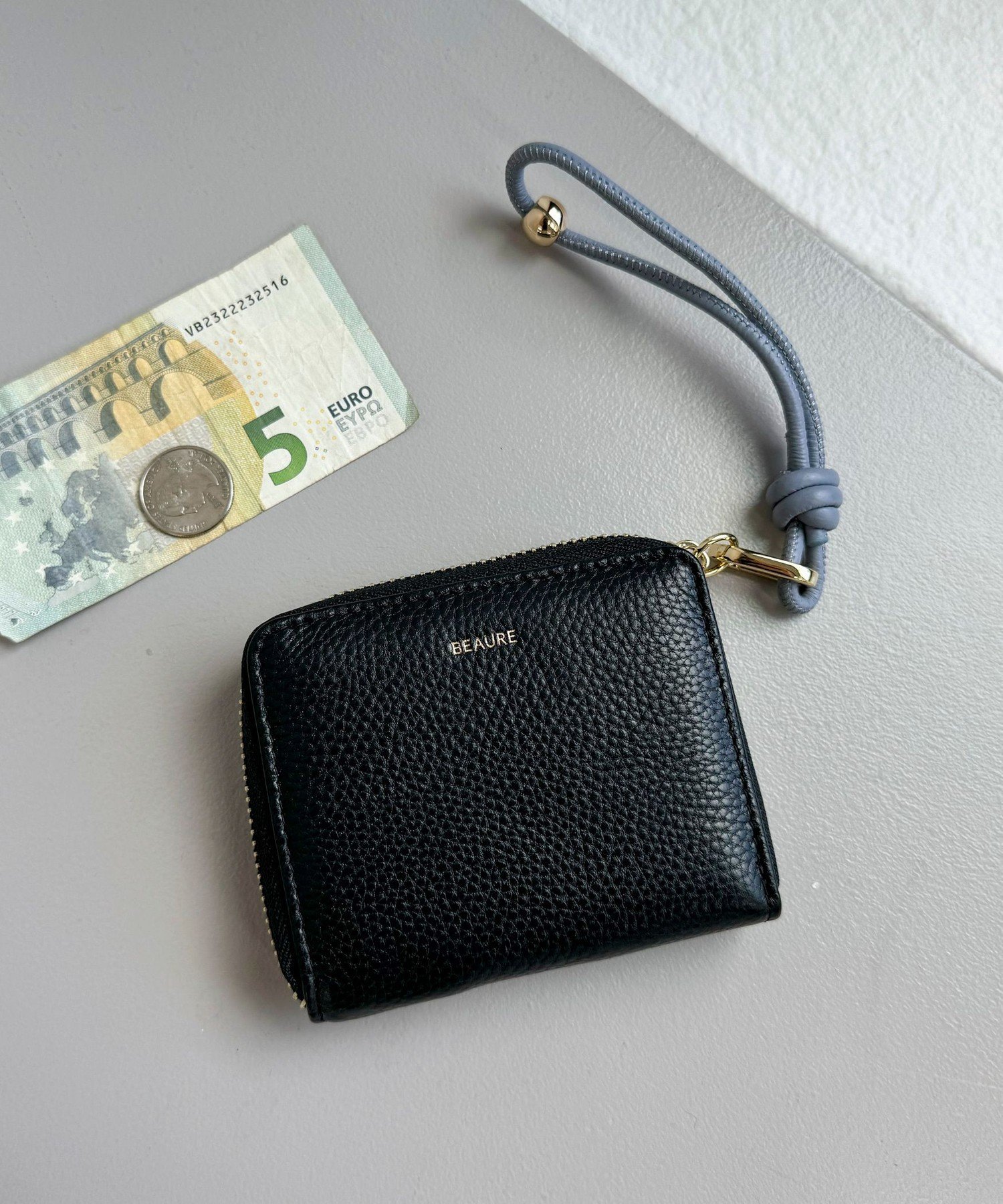 楽天Rakuten Fashionfredy emue 【WEB限定】【BEAURE/ビュレ】レザーストラップウォレット M フレディ アンド グロスター 財布・ポーチ・ケース 財布 ベージュ ゴールド ピンク ブラック シルバー【送料無料】