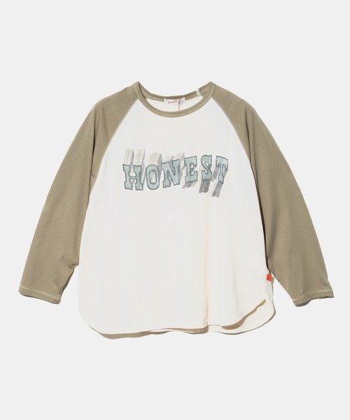 GSC WOMENS SELECT GENTIL/ジャンティー シアースラブラグラン7分TEE (WOMENS) ゴースローキャラバン トップス カットソー・Tシャツ グレー ベージュ