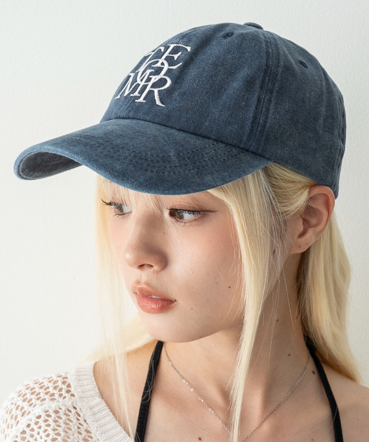 WEGO MEN'S ピグメントロゴキャップ ウィゴー 帽子 キャップ ブラウン ブラック ネイビー