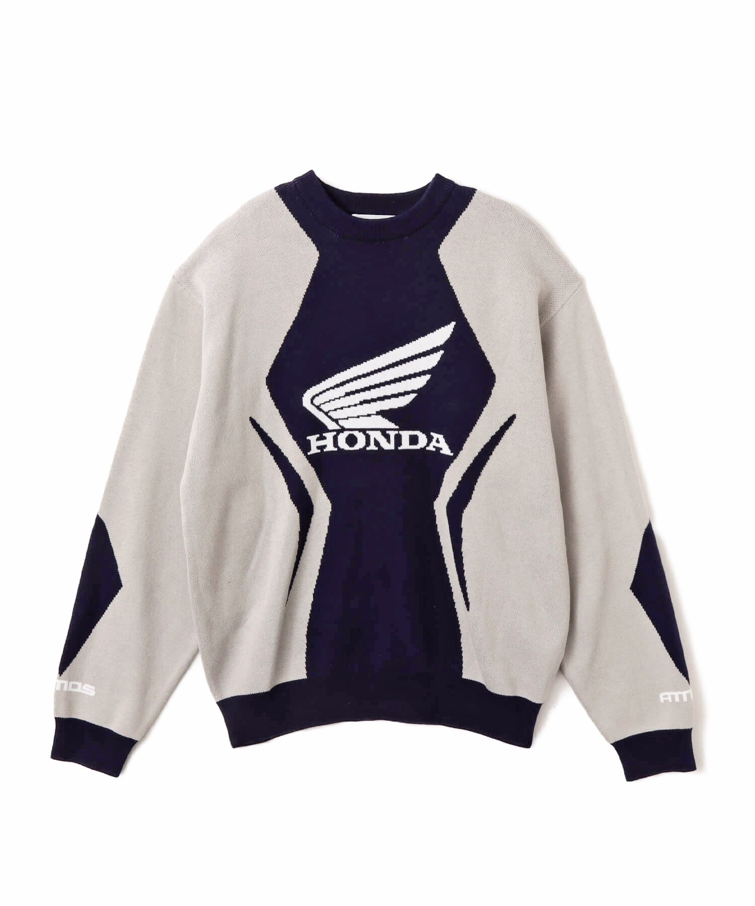 atmos atmos x HONDA Jacquard Knit Sweater NAVY アトモス トップス ニット ネイビー【送料無料】