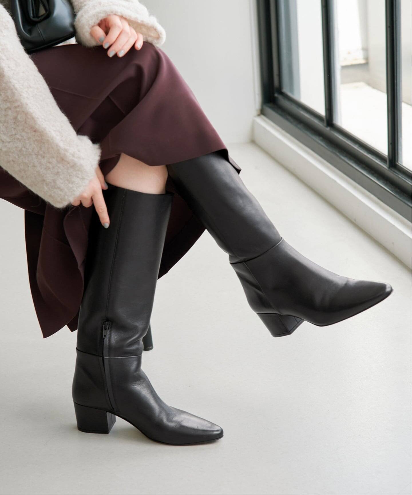 IENA 《予約》JVAM/ジェイヴィエーエム LONG BOOTS ブーツ 40731 イエナ シューズ・靴 ブーツ ブラック ブラウン【送料無料】