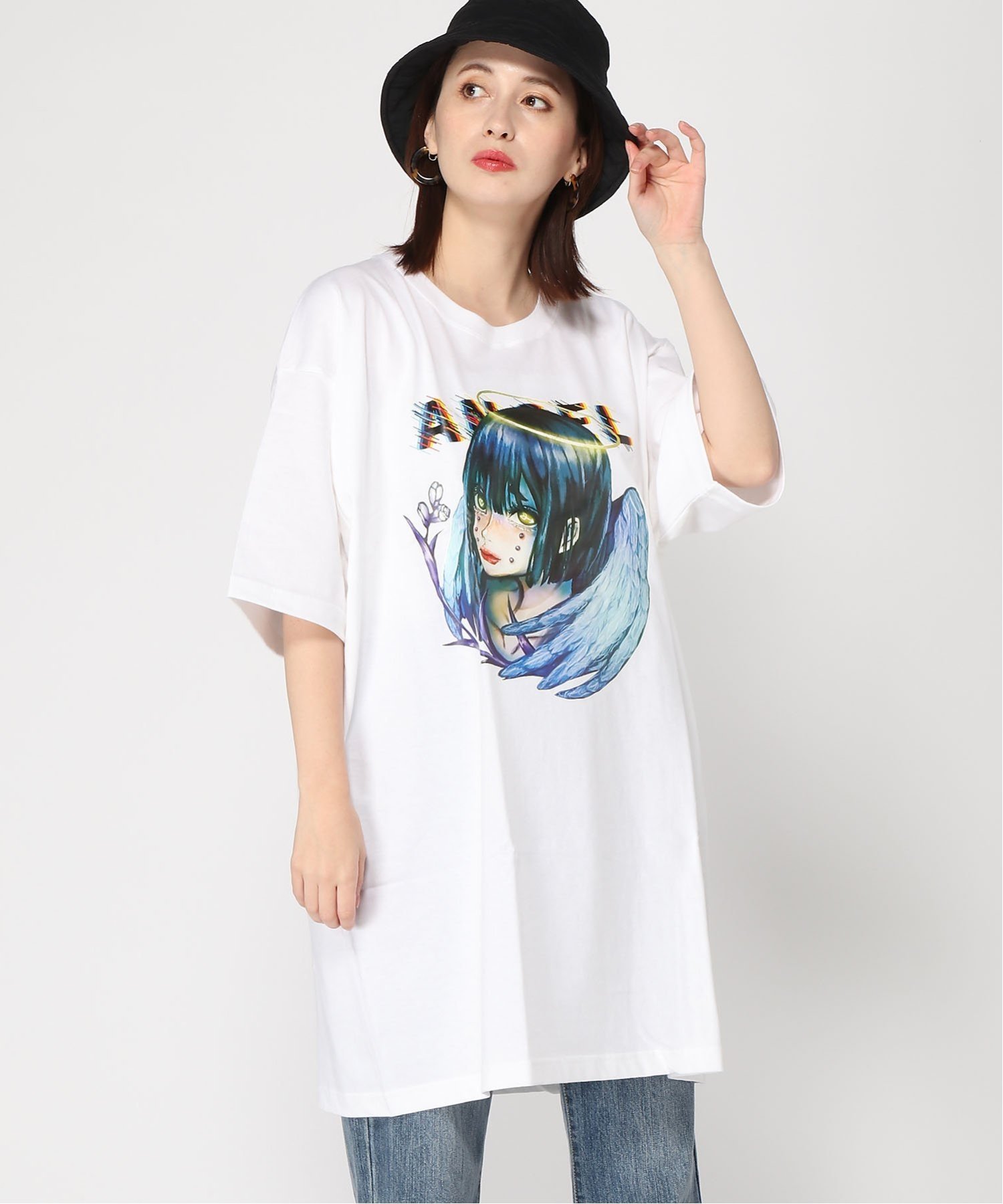 FUNKY FRUIT FUNKYFRUIT/(U)＜メンズ サイズ ＞天使プリントTシャツ ファンキーフルーツ トップス カットソー Tシャツ ホワイト【送料無料】