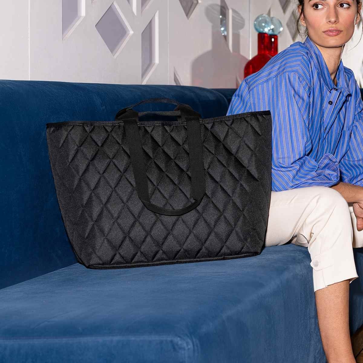 reisenthel ショッピングバッグ CLASSIC SHOPPER XL RHOMBUS トートバッグ キルティング シゼム バッグ トートバッグ グレー ブラック