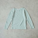 【SALE/20%OFF】branshes 【Ou? by EDWIN】ポコポコカットソー ブランシェス トップス カットソー・Tシャツ ブルー ホワイト