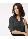 【SALE/60%OFF】AZUL by moussy ドットオープンカラークロップドシャツ アズールバイマウジー シャツ/ブラウス【RBA_S】【RBA_E】