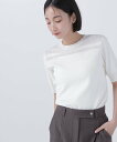 【SALE/50%OFF】NATURAL BEAUTY BASIC シアー切替リブニット ナチュラルビューティベーシック トップス ニット ホワイト ブラック ...