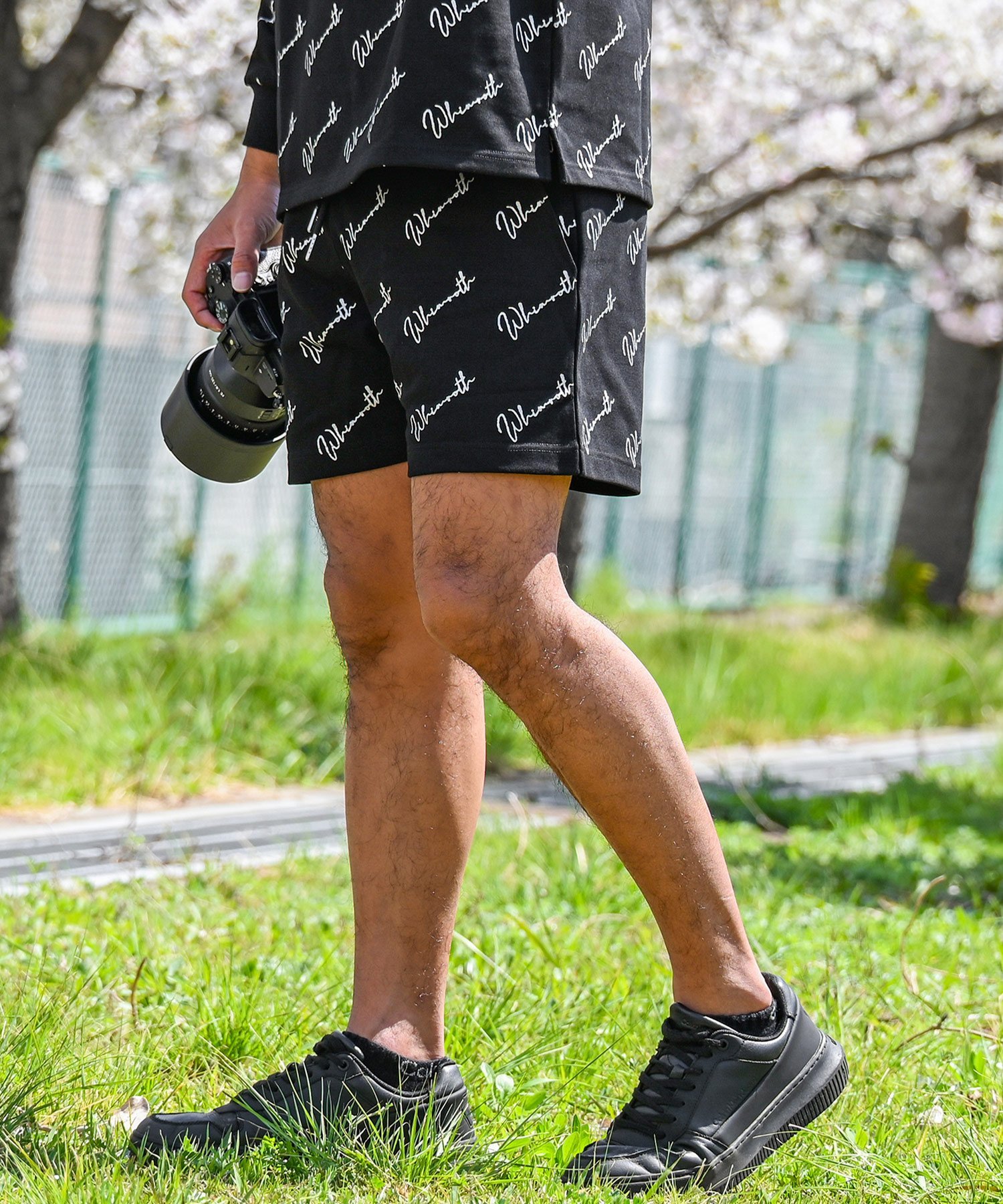 WHIM ROTH W/R A.O.P SW S/PT アダムスジャグラー パンツ その他のパンツ ホワイト ブラック【送料無料】