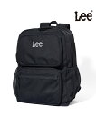 【SALE/1%OFF】Lee Lee リュック バックパック デイパック 撥水 加工 刺繍 ロゴ 通勤 通学 マルカワ バッグ リュック・バックパック ブラッ...