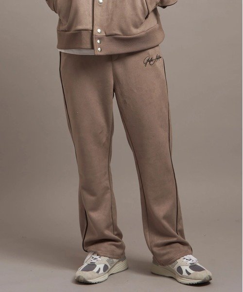 【SALE／50%OFF】GALLIS ADDICTION GA SUEDE-TRACK PANTS(MENS) ジャックローズ パンツ その他のパンツ ブラック ブラウン【送料無料】