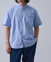 【SALE/46%OFF】j.n.r.d セミラウンドカラーパラシュートボタンシャツ ジュンレッド トップス シャツ・ブラウス ホワイト ブルー