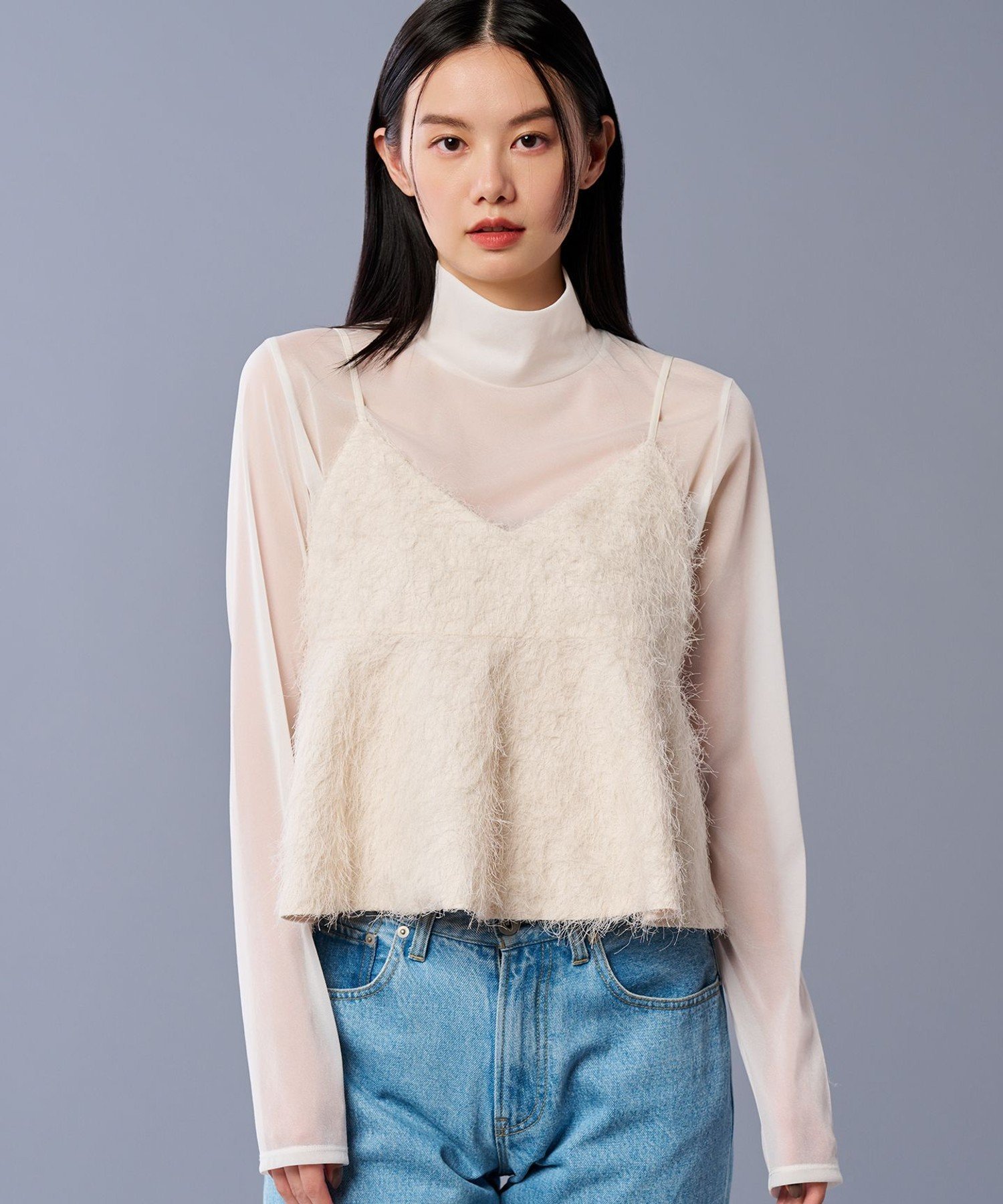 【SALE／50%OFF】uncrave 【手洗い可】フリンジ ジャガード ビスチェ(uncrave STANDARD) アンクレイヴ ..