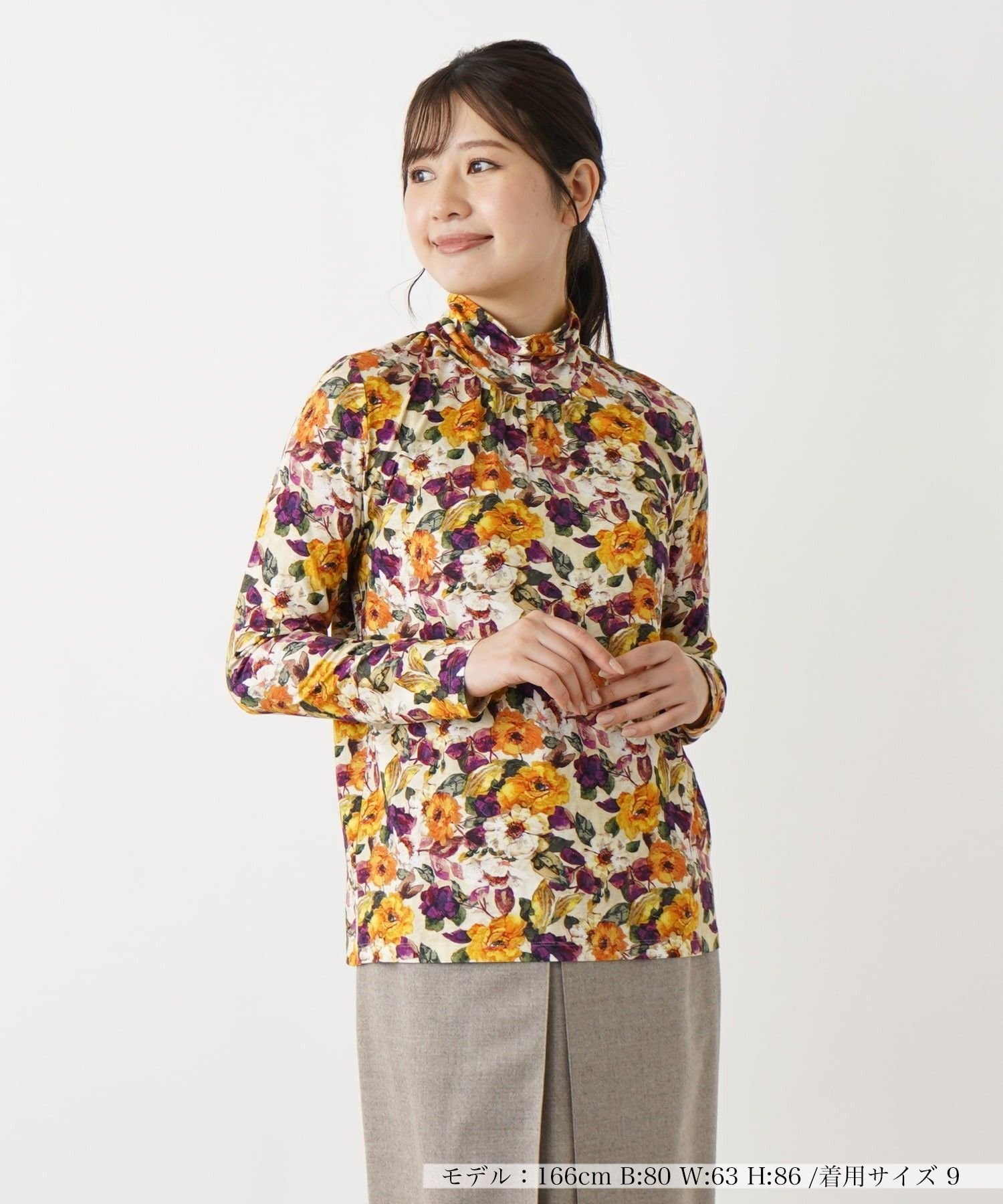 Leilian カットソー【ROCHAS Premiere】 レリアン トップス カットソー・Tシャツ