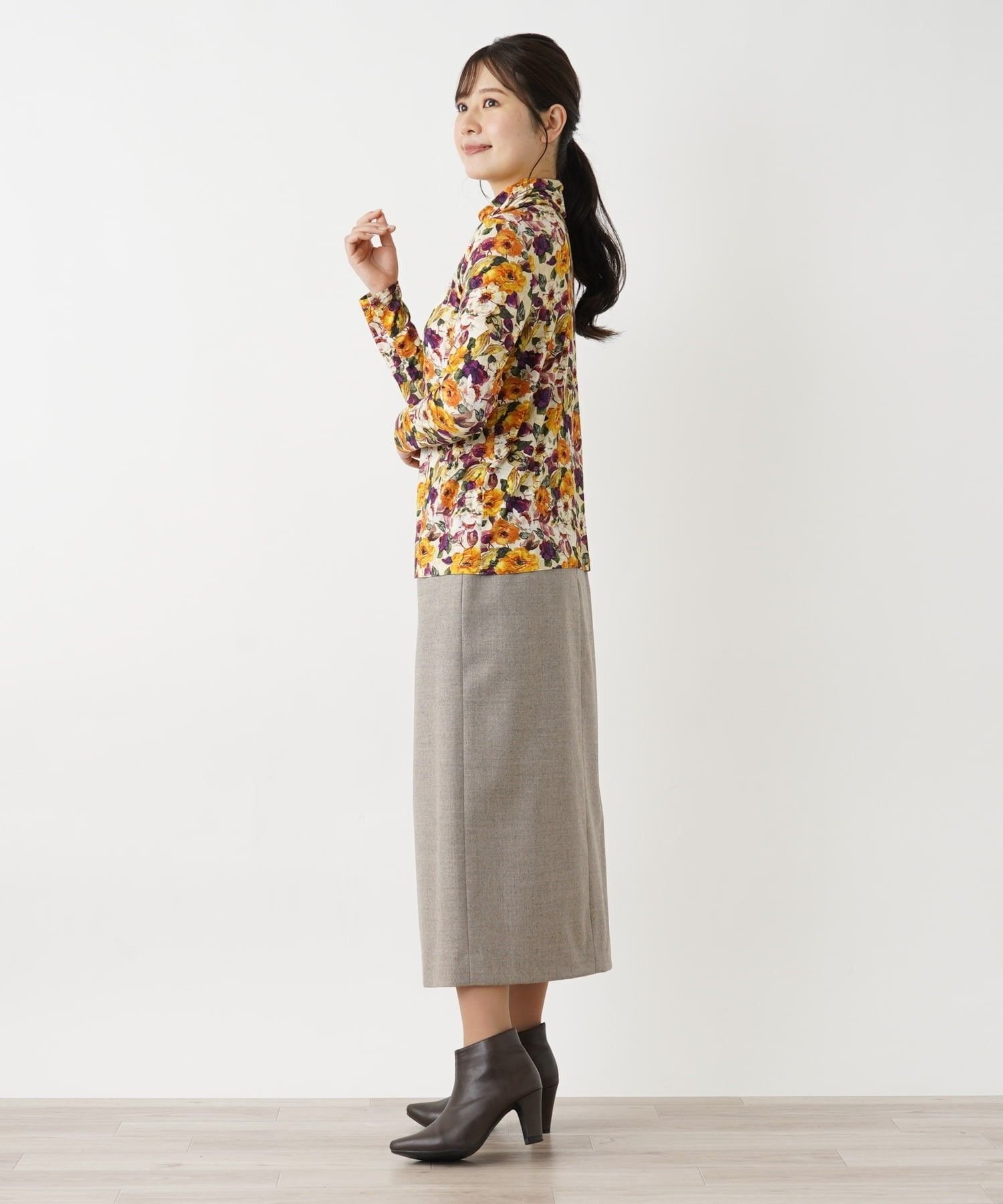 Leilian カットソー【ROCHAS Premiere】 レリアン トップス カットソー・Tシャツ