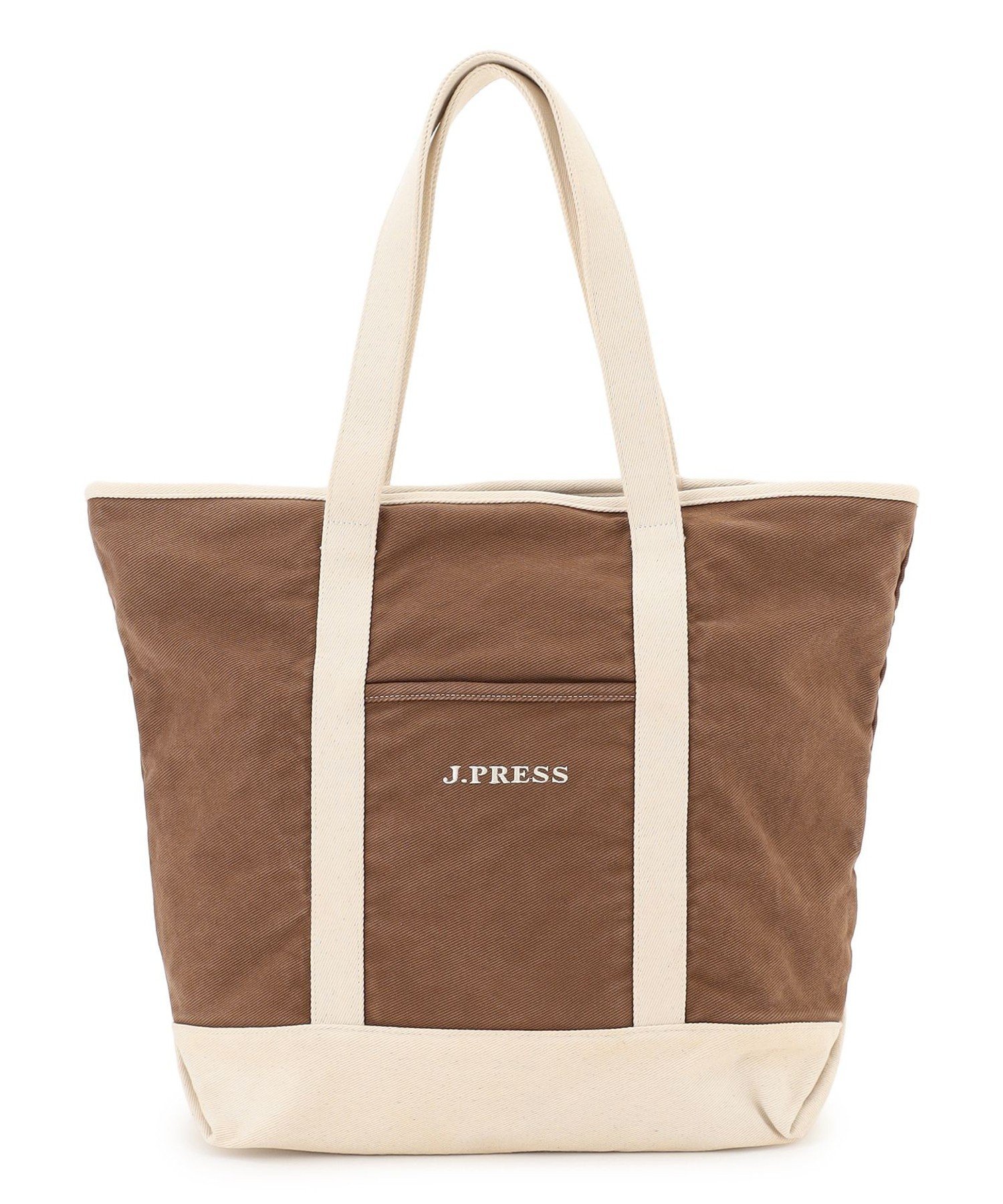 J.PRESS 【WEB・一部店舗限定】キャンバスロゴ トートバッグ ジェイプレス バッグ トートバッグ ネイビー ブラック ブラウン ホワイト