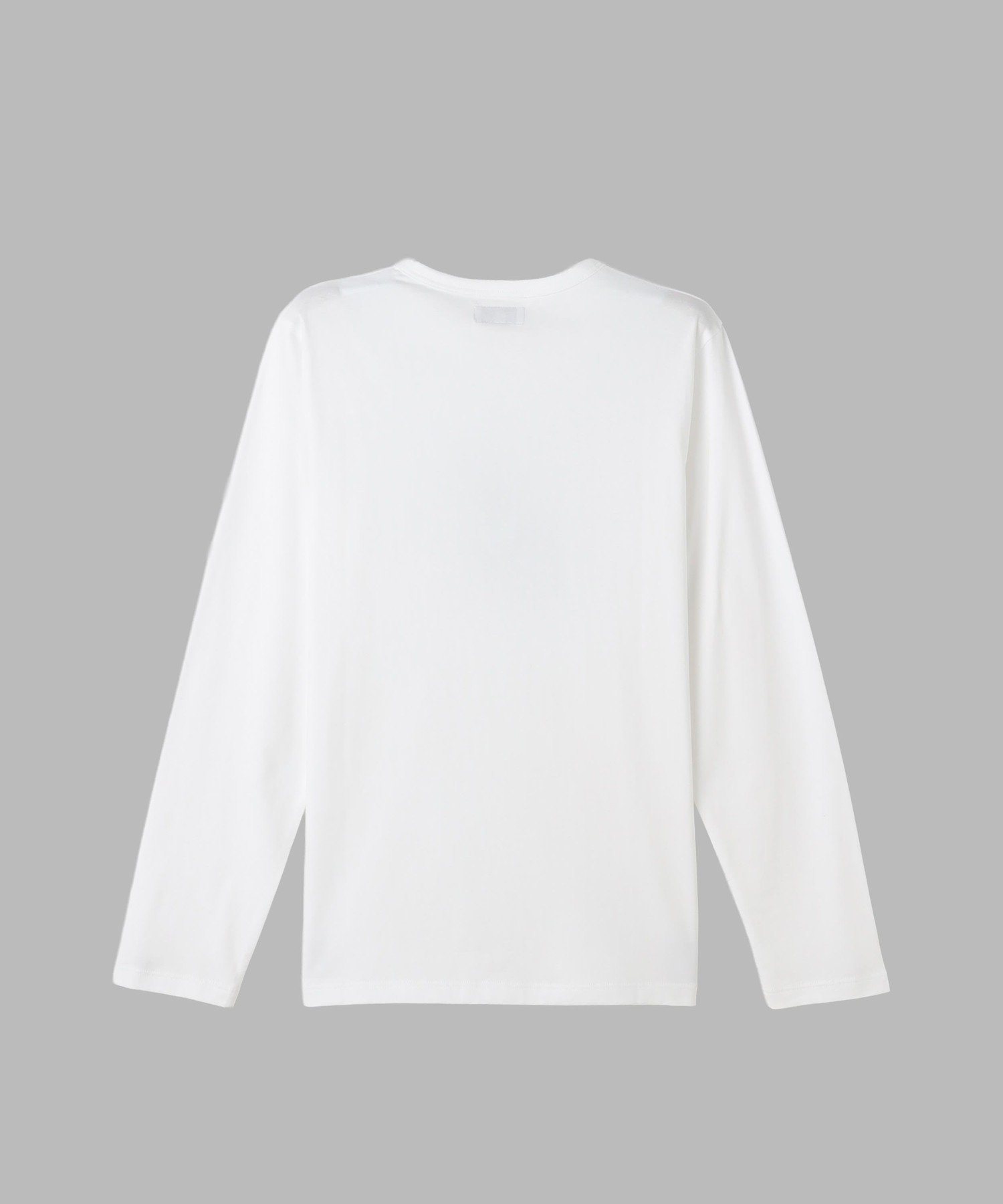 agnes b. HOMME メンズ アイコニック プリント コットン 長袖 Tシャツ "Lezard" アニエスベー トップス カットソー・Tシャツ ホワイト【送料無料】