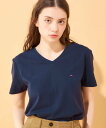 TOMMY HILFIGER (M)TOMMY HILFIGER(トミーヒルフィガー) ワンポイントロゴTシャツ トミーヒルフィガー トップス カットソー・Tシャツ ネイビー ブラック ホワイト【送料無料】