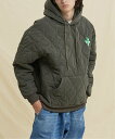 【SALE/30%OFF】aimoha MENS aimoha MENS/(M)ウェーブキルトパーカー アイモハ トップス パーカー・フーディー カーキグリーン...