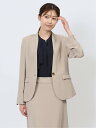 【SALE/65%OFF】m.f.editorial ダブルクロス カラーレスジャケット ベージュ(セットアップ可能) レディース セットアップ スーツ ジャケ...