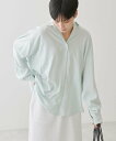 【SALE/18%OFF】AMERICAN HOLIC サラックールバックタックシャツ アメリカン ホリック トップス シャツ・ブラウス ブルー グリーン ピン...