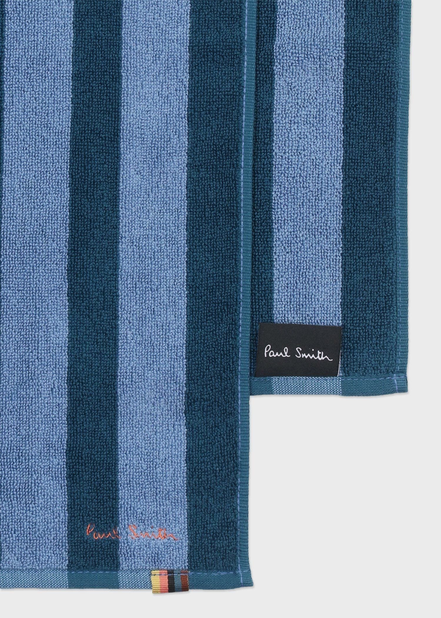 Paul Smith コントラストストライプ ビーチタオル ポール・スミス ファッション雑貨 その他のファッション雑貨 ブルー【送料無料】