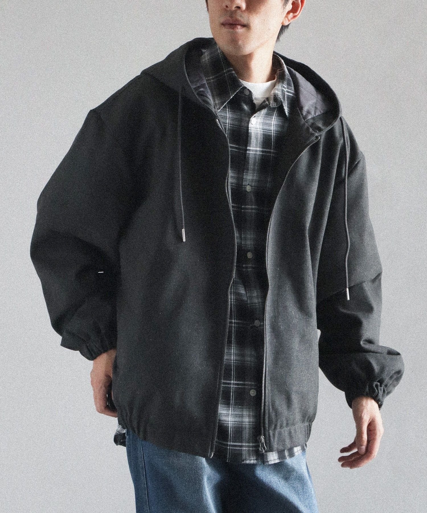 【SALE／50%OFF】CRAFT STANDARD BOUTIQUE 中綿フードブルゾン クラフトスタンダードブティック ジャケット・アウター ブルゾン・ジャンパー ブラウン ブラック【送料無料】