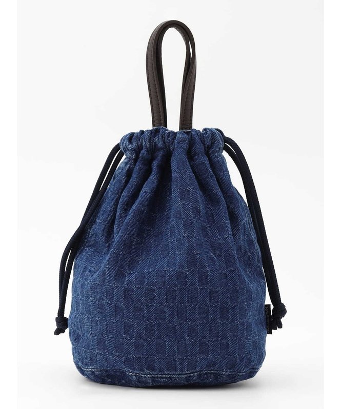 Aquascutum MEN Denim Jacquard Reversible Drawstring Bag アクアスキュータム バッグ その他のバッグ ブルー【送料無料】